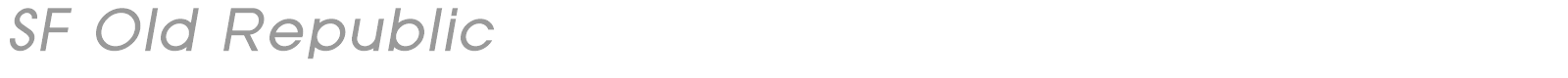 SF Old Republic SC font preview